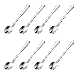 Vente en gros 13cm 15cm 17cm cuillère à assaisonnement Mini petite cuillère à thé à dessert en métal or rose en acier inoxydable 304 - Product Image 1