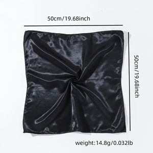 Corbata de seda natural ecológica de alta calidad, pañuelo de satén con estampado personalizado al por mayor, bufanda de seda para mujer. - Product Image 2