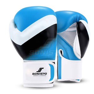High Quality Leather Boxing <b>Gloves</b> with <b>Moisture</b> Wicking Customizable Options for Sports Training-SONISPO SPORTS & FITNESS - Product Image 2