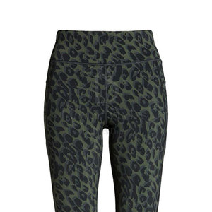 Pantalon d'entraînement de gymnastique taille haute élégant pour femmes Leggings de Fitness à impression solide élastique taille moyenne respirant Leggings de Yoga XL personnalisés - Product Image 5