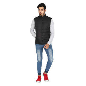 Gilet matelassé pour homme, qualité supérieure, 100% polyester/coton, chaud, respirant, coupe-vent, personnalisable, vêtements d'extérieur décontractés pour l'hiver - Product Image 5