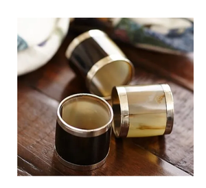 Rond de Serviette de Luxe Corne de Buffle Rond de Serviette Vaisselle Top Qualité Décoration de Table Article Meilleure Vente - Product Image 6