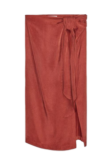 Jupe portefeuille rouge pour femme élégante audacieuse et confortable parfaite pour les fêtes tenues décontractées vacances style chic de tous les jours - Product Image 5