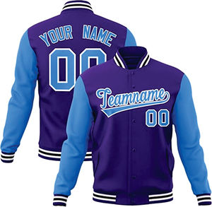 Personnalisé Baseball Versity Veste laine corps cuir manches Letterman Veste Anime Brodé Bomber Varsity Veste Hommes Hiver - Product Image 2
