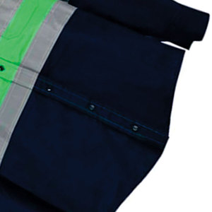 เสื้อเซฟตี้แขนยาวสะท้อนแสงสำหรับใส่ได้ทั้งชายและหญิงเข็มโพลีเอสเตอร์มองเห็นได้ชัดเจนมาตรฐาน CE/EU - Product Image 6