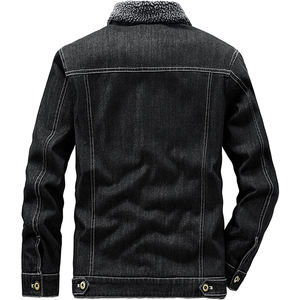 Custom Logo Designer Acid Washed <b>Denim</b> <b>Jacket</b> for <b>Men</b> Vintage Zipper Printed for Winter Outdoors - Product Image 4