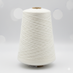 เส้นด้าย DTY โพลีเอสเตอร์แข็งแรง100% เป็นมิตรกับสิ่งแวดล้อม75/108เขาสีขาวดิบสำหรับการถักและการทอผ้า - Product Image 1