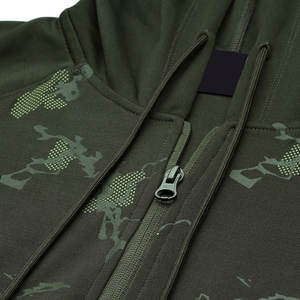 เสื้อฮู้ดมีซิปตัวสั้นสำหรับผู้ชายเสื้อผ้าลำลองแบบเรียบง่ายมีซิป - Product Image 5