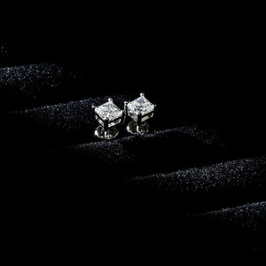 Luxury 925 Silver Star Stud <b>Earrings</b> with VVS Moissanite Diamond 14K 18K White <b>Gold</b> Cute Style IGI Certified for Women and <b>Men</b> - Product Image 4