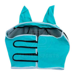 Maille durable de voile de mouche de cheval léger de haute qualité pour l'équitation et l'ajustement sécurisé avec des bords élastiques - Product Image 1