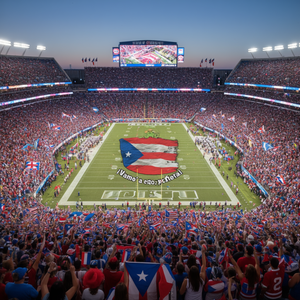 Maglietta Sportiva Boricua Football Pride, T-Shirt Coqui per il Giorno della Partita, Regalo per Tifosi di Porto Rico - Product Image 3