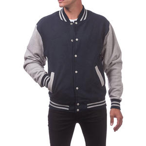 Vestes d'université de baseball personnalisées pour hommes Manches en cuir véritable Écusson à broderie multiple Veste d'université Letterman - Product Image 4
