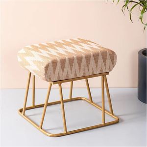 Handmade custom metal sitting <b>stool</b> gold legs ottoman high quality usage home hotel room restaurant indoor outdoor living room - Product Image 4