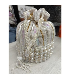 Bolso de Mano Elegante de Moda Vintage para Mujer, Bolso de Mano Único de Tela Hecha a Mano en India, Bolsos para Bodas y Fiestas, Vestido de Gran Venta - Product Image 4