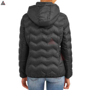 Factory Made New Arrival <b>Women</b> Puffer <b>Jacket</b> Sheep Skin Trim Cotton Filled Hooded <b>Lightweight</b> Breathable Outdoor Winter <b>Jacket</b> - Product Image 4