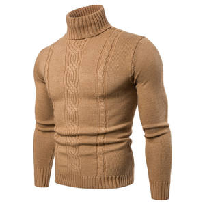 Suéter de Cuello Alto para Hombre, Estilo Nuevo, Suéter Jacquard - Product Image 5