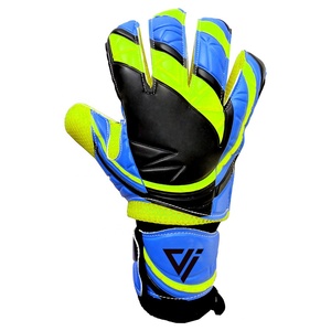 Gants de gardien de but professionnels en latex allemand de haute qualité, antidérapants, avec sangle de poignet réglable, design respirant, fermeture à boucle et crochet. - Product Image 5