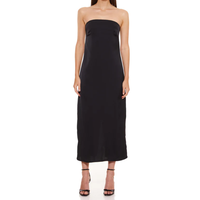 Nouvelle Arrivée 2025 – Robe Longue Plissée en Satin Tissé Naturel pour Femme, Qualité Supérieure, Sexy, Fermeture Éclair au Dos, Motif Uni, Sans Manches
