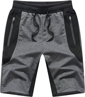 Shorts en toile unisexe légers 100% coton, décontractés, durables et doux pour la course à pied, l'entraînement et l'usage quotidien, motif uni