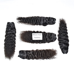 Prix de gros Original Produit Naturel Aspect Brut Indien Faisceaux de Cheveux Humains Bouclés Non Transformés Vierge Cuticule Alignée - Product Image 6