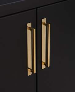 Tirador de metal para gabinetes domésticos, fabricado con materiales de primera calidad que ofrecen un rendimiento duradero para el uso diario en muebles. - Product Image 1