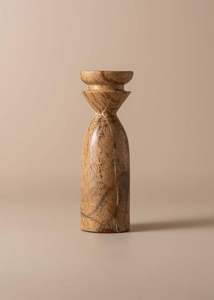 Handcrafted <b>Marble</b> <b>Candle</b> Holder for Living Room and Christmas Decoration Eco-Friendly Natural Stone Beauty with Timeless Charm - Product Image 4