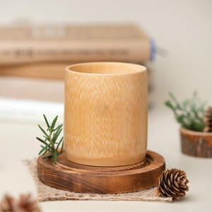 Acogedor soporte de velas para decoración de bodas, velas grandes de bambú para centros de mesa - Product Image 6