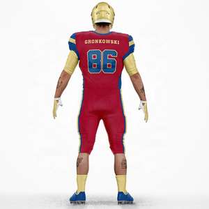 Uniformes de Fútbol Americano Personalizados para Adultos, Sublimados, con Pantalones Cortos de Sarga, Conjuntos de Uniformes para Práctica, Disfraces, 100% - Product Image 2
