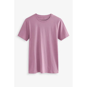 T-shirts en coton pur à manches courtes respirants à séchage rapide de style streetwear personnalisés avec logo personnalisé en gros pour hommes, couleur unie - Product Image 3