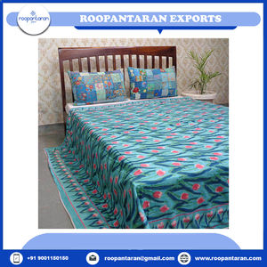 Nouvelle tendance indienne main bloc imprimé coton Dohar reine taille reine couette trésors traditionnels du Rajasthan au prix le plus bas - Product Image 2