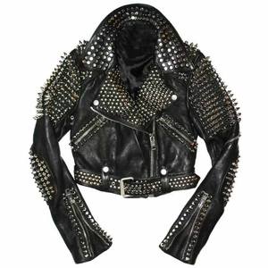 Veste en cuir noir Steampunk-Veste en cuir rétro et edgy punk pour hommes vestes pour hommes - Product Image 6