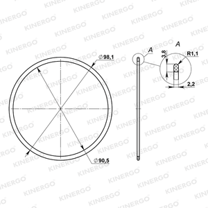 Joint d'étanchéité SRHK01 pour Hyundai / Kia A5HF1 (embrayage captif) ; A6GF1 (embrayage captif) - Product Image 2