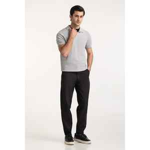 Patrón Sólido para Suéter Polo Tejido MN-PSW-WS24-008 Técnica de Teñido Liso - Product Image 6