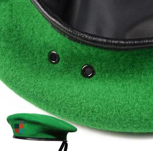 Haute qualité 100% laine béret français personnalisé brodé tactique Design élégant femmes hiver couleur personnalisée fête décontractée - Product Image 3