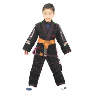 2025 Brazilian Jiu Jitsu Gi With High Quality Designing and <b>Patches</b> Custom Made Black Brazilian With Logo Kids Kimono Jiu JitSu - Product Image 1