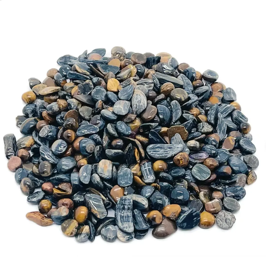 crystal Blue tiger eye chip loose stone raw gemstone chips tumbled stone chip natural healing crystal Gravels pebbles wholesaler