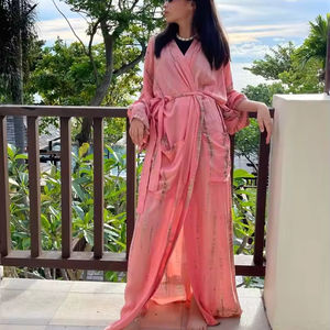 Women Summer Bohemian Kimono Beach <b>Cover</b> up Kimono Beach Rayon All Color Tie Dye Tunic Kimono Cardigan for Women and Girls - Product Image 1