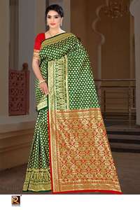Ronisha Fashion Banarasi Vêtements indiens et pakistanais D.No-123 Fournisseurs de saris en vrac - Product Image 3