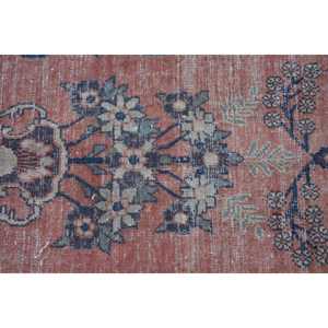 พรมวินเทจสไตล์ตุรกี ขนาด 4.1x6 ฟุต (124x183 ซม.) พรมลายปะติดสีแดง - Product Image 5