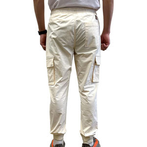 Pantalon de jogging décontracté pour homme en toile 100 % coton de haute qualité, léger, respirant, séchage rapide, taille mi-haute - Product Image 3