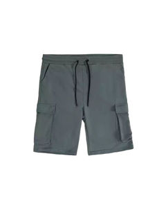 กางเกงขาสั้นผู้ชายแห้งเร็วและเป็นมิตรกับสิ่งแวดล้อมย้อมสีล้วนแบบลำลองสีพื้นแฟชั่นใหม่ - Product Image 1