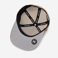 Casquette de golf pour homme, casquette de baseball à visière plate, respirante, pour sports de plein air, vêtements de golf, cinq panneaux, légère, avec logo personnalisé
