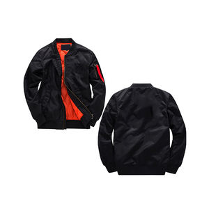 Chaqueta de bombardero personalizable de alta calidad, tela de lona con cuello levantado, el mejor Material de calle, precio de logotipo personalizado, Etiqueta Privada - Product Image 1