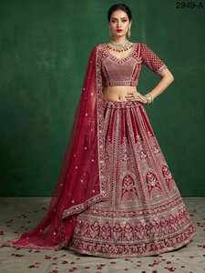 Lehenga Choli Tradicional para Mujer, Ropa India Pakistaní, para Bodas y Fiestas, Secado Rápido, Precio al por Mayor - Product Image 5
