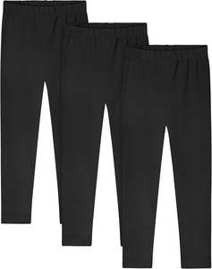 Leggings para Bebés y Niñas Pequeñas, Tejidos, Lavados, Elásticos, Transpirables, Impermeables, de Secado Rápido, Cintura Alta, Largo Completo - Product Image 4