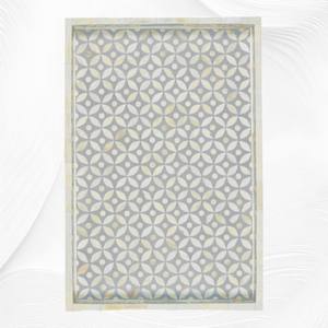 Bandeja para servir con incrustaciones de hueso de camello con patrón Floral de moda 2025 hecha a mano con asa, artículo doméstico de alta calidad, hueso Natural - Product Image 4