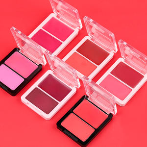 Cheek Tint Bronzer 2 Couleurs Visage Lisse Vegan Marque Privée Couverture Complète Crème Pressée Contour Bronzer Poudre Palette - Product Image 5