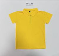 Polo d'uniforme scolaire pour enfants de taille jeune avec logo brodé personnalisé 100% coton T-shirt polo uni doux et respirant pour enfants