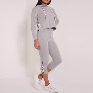 Custom Winter Hip Hop Crop Pullover Sudadera con capucha Unisex Desgastado Chándal Cuerdas blancas Fitness Algodón Ropa deportiva Tallas grandes XL - Product Image 1