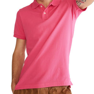 Alta calidad color sólido en blanco hombres manga corta Polo bordado Diseño 100% algodón Golf Polo camiseta diseño hombres polos - Product Image 6